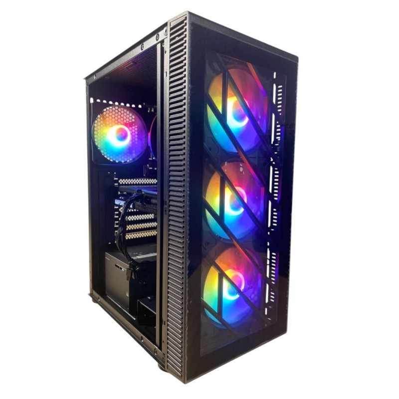 Pc Gaming  MINOTAUR i101F RX65 - Intel i3 10100F - DDR4 16GB - SSD 500GB - RX 6500 XT - Wifi - Windows 11 Pro