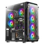 Caja Pc Gaming Xigmatek Overtake RGB / torre grande E-ATX / panel frontal y lateral  cristal templado / 6 ventiladores