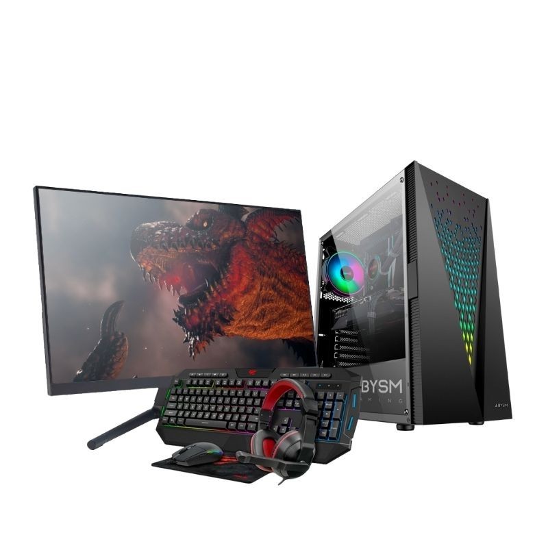 PC Completo Basico A32G- Ryzen 3 3200G -DDR4 16GB-SSD 500GB- Wifi- Monitor 24' Full HD & Accesorios - Win11 Pro