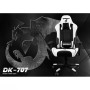 Silla ergonomica para gaming Raidmax  DK707, Amarilla, giratoria, reclinable 90 - 180 grados