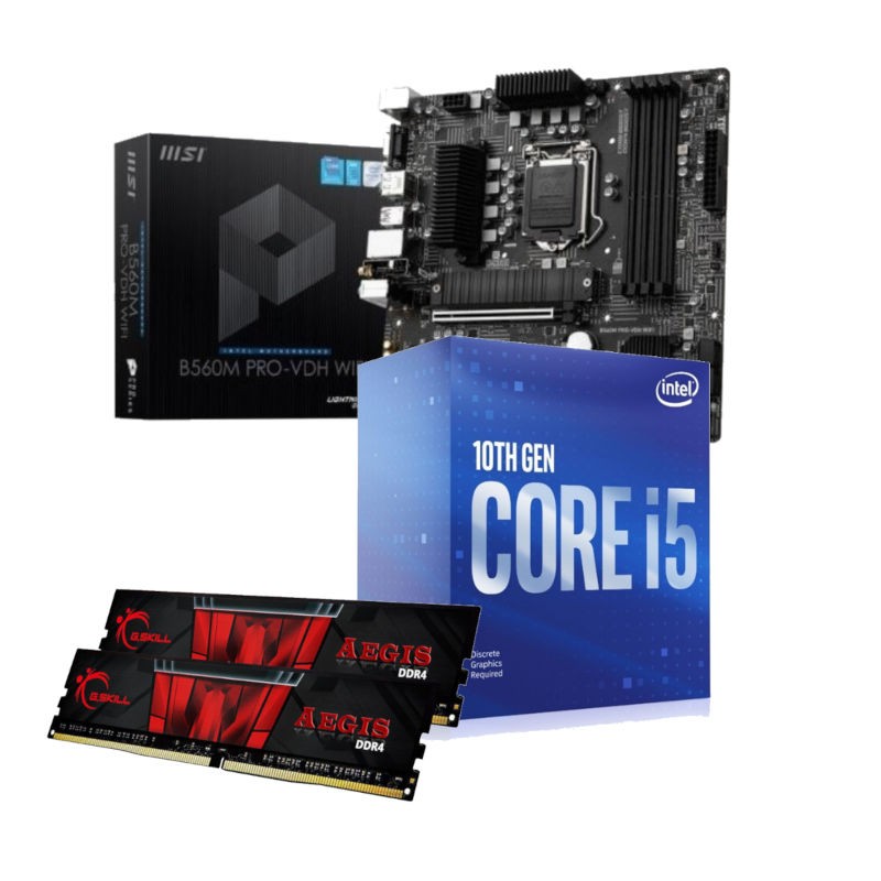 Kit de actualización de PC Intel i5 10400F - MSI B560M wifi - DDR4 16GB