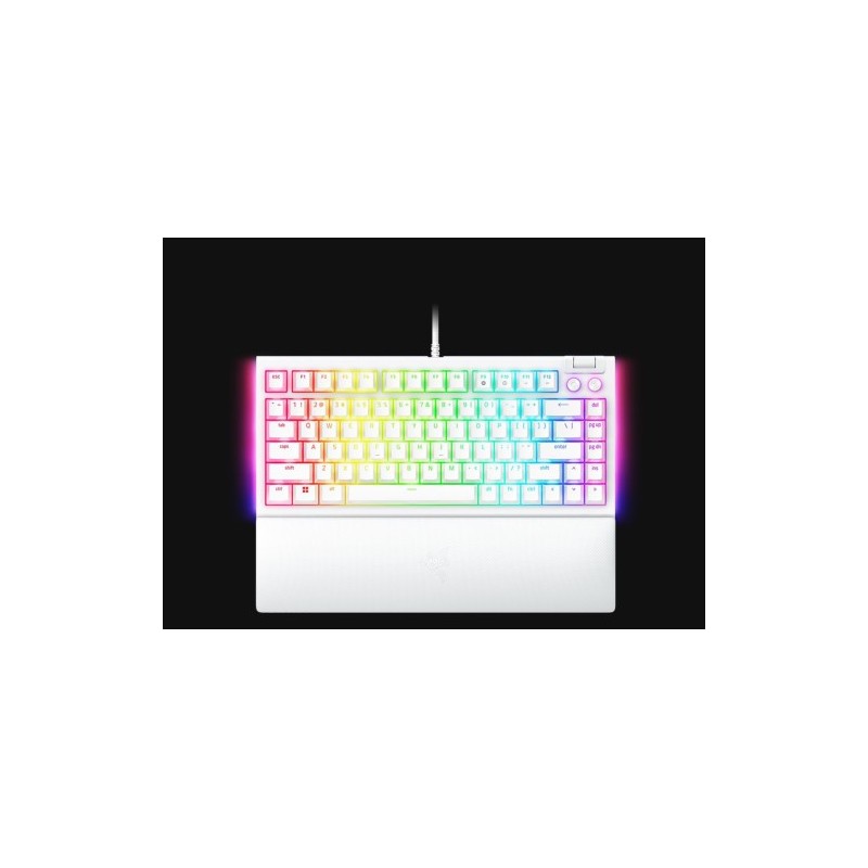 TECLADO RAZER BLACKWIDOW V4 75% BLANCO (USA) (RZ03-05001700-R3M1)