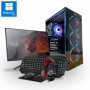 PC Completo Basico A55 RTX36  - Ryzen 5 5500- DDR4 16GB- SSD 500GB- RTX 3060- Wifi- Monitor 24' Full HD & Accesorios- Win11 Pro