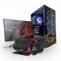 PC Completo Basico A55 RTX36  - Ryzen 5 5500- DDR4 16GB- SSD 500GB- RTX 3060- Wifi- Monitor 24' Full HD & Accesorios- Win11 Pro