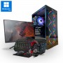 PC Completo Basico A45 RX65 - Ryzen 5 4500 - RX 6500XT - Wifi - Monitor 24" Full HD - Pack Combo 4 in 1 -  Windows 11 Pro